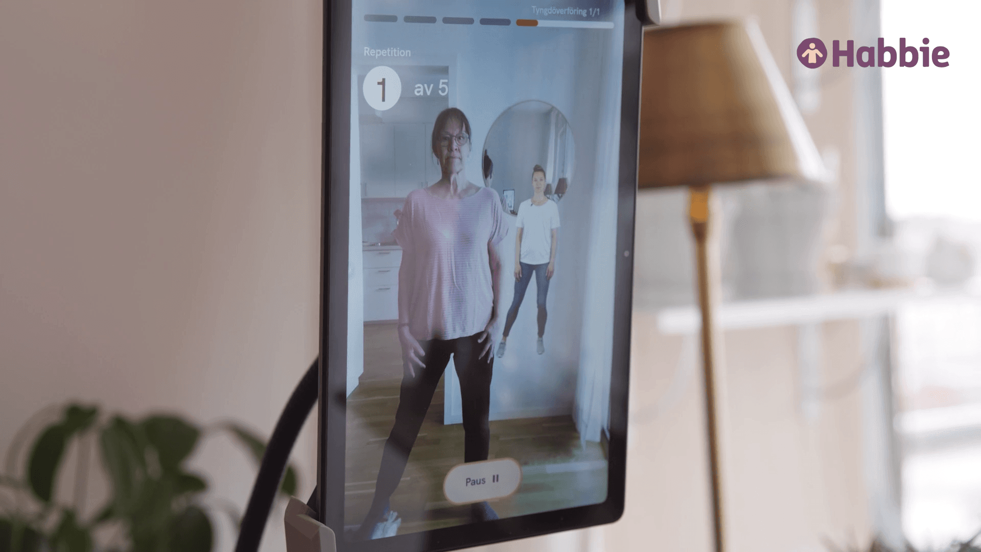 Spegling och digital instruktör i Habbie